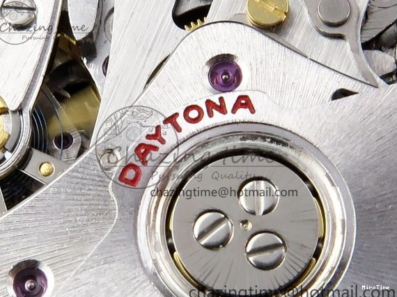 MiroTime 0117 Minimalist DAYTONA 116518 APSF 1:1 BEST EDITION WHITE DIAL ON OYSTERFLEX RUBBER STRAP SH 1781